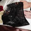 Women Lace Panties Mid-Waist Hollow Hip-Lifting Comfortable Briefs Embroidery Cotton Crotch Underwear