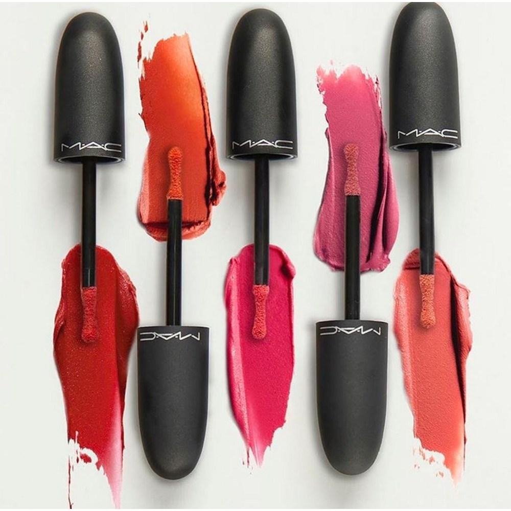 Жидкая помада MAC Powder Kiss, немного темная, 5 мл, 1 шт.