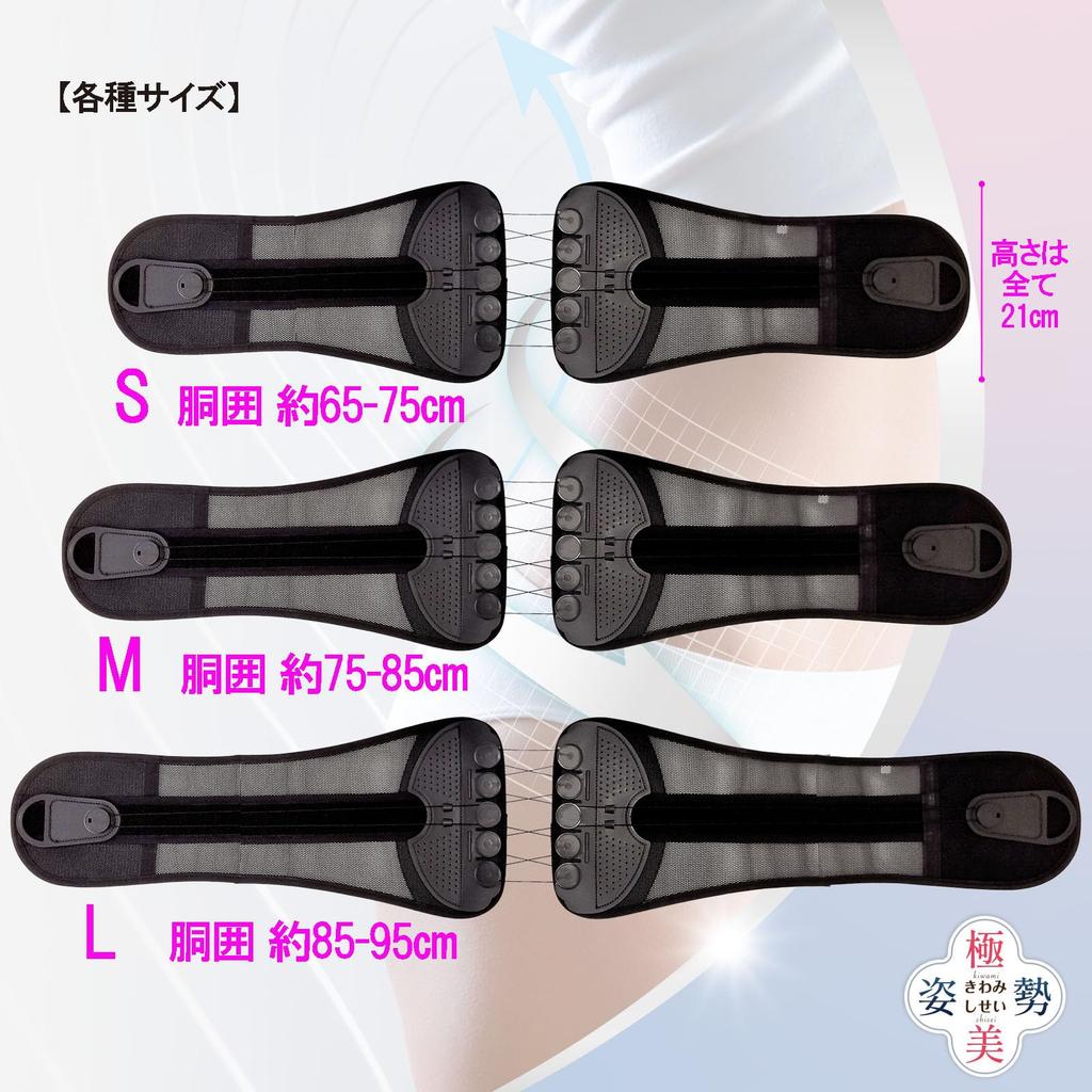 Чрезвычайно красивая осанка Размер L Поддержка типа шкива Плотно поддерживает область таза Легко надевать через короткое время (унисекса)