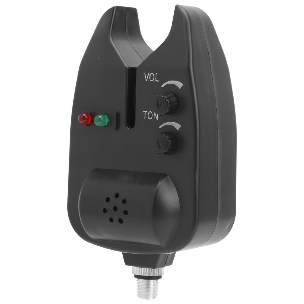 Fishing Bait Alarm LED Indicator Audible Visual Alarming Adjustable Volume for EU Style Rod Holder