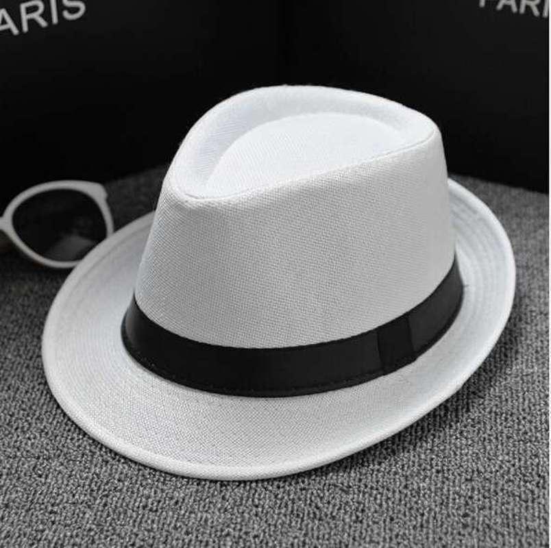 Мужская фетровая шляпа Jazz Cotton and Linen Pure Hat Dad Hat Imp Sun Shield Sun Hat White Hat Свадебные фетровые шляпы