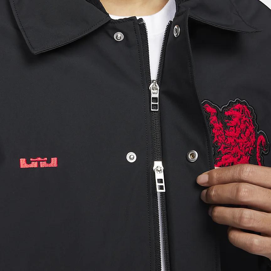 Nike Storm-Fit LeBron Adv вышитый дизайн ветрозащитная водонепроницаемая повседневная куртка мужская куртка черная FB7126-010