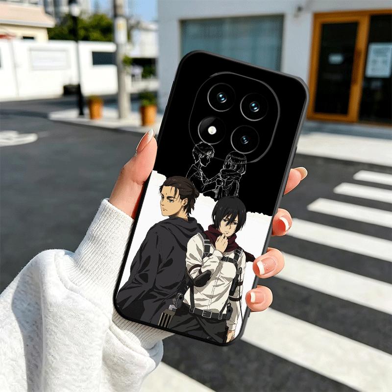 A-Attack On T-Titan Mikasa Soft Phone Case for Xiaomi Redmi Note 12 13 14 15 Pro Plus 11 12S 11S 11T 10 4G Black Cover Back Shel