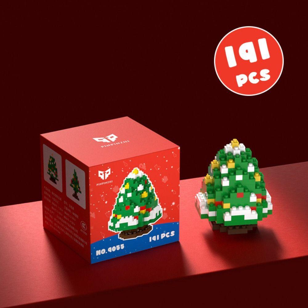 Cartoon Santa Claus Building Blocks Mini Christmas Doll Xmax Gift Action Figures Model  Party