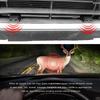 2 PCS Deer Whistles for Cars, Save Deer Avoid Collisions Animal Alert Device with Rubber Mounts, Universal Vehicle Horn Sensor Compatible with Trucks
