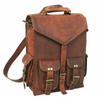 Leather Goat Backpack Bag Rucksack Vintage Genuine Travel Brown Laptop New Men's
