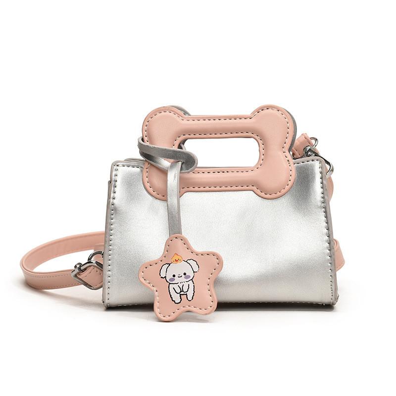 Cute Geometric Pattern Kids Shoulder Bag In Vibrant Color Block For Preschoolers