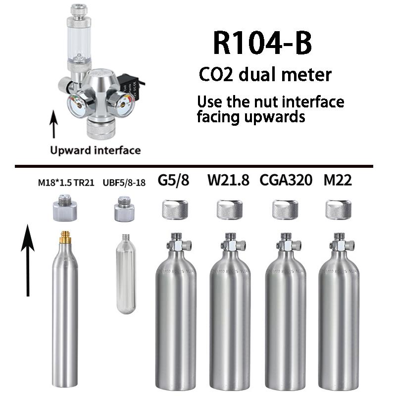 AC100-240V Аквариумный Регулятор CO2 Электромагнитный Клапан Счетчик Пузырьков Система Контроля CO2 Аквариум Редуктор Давления CO2