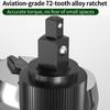 Быстросъемная реверсивная трещотка 1/4", 3/8", 1/2" Приводной трещоточный ключ, Квадратный приводной торцевой ключ с 72 зубьями