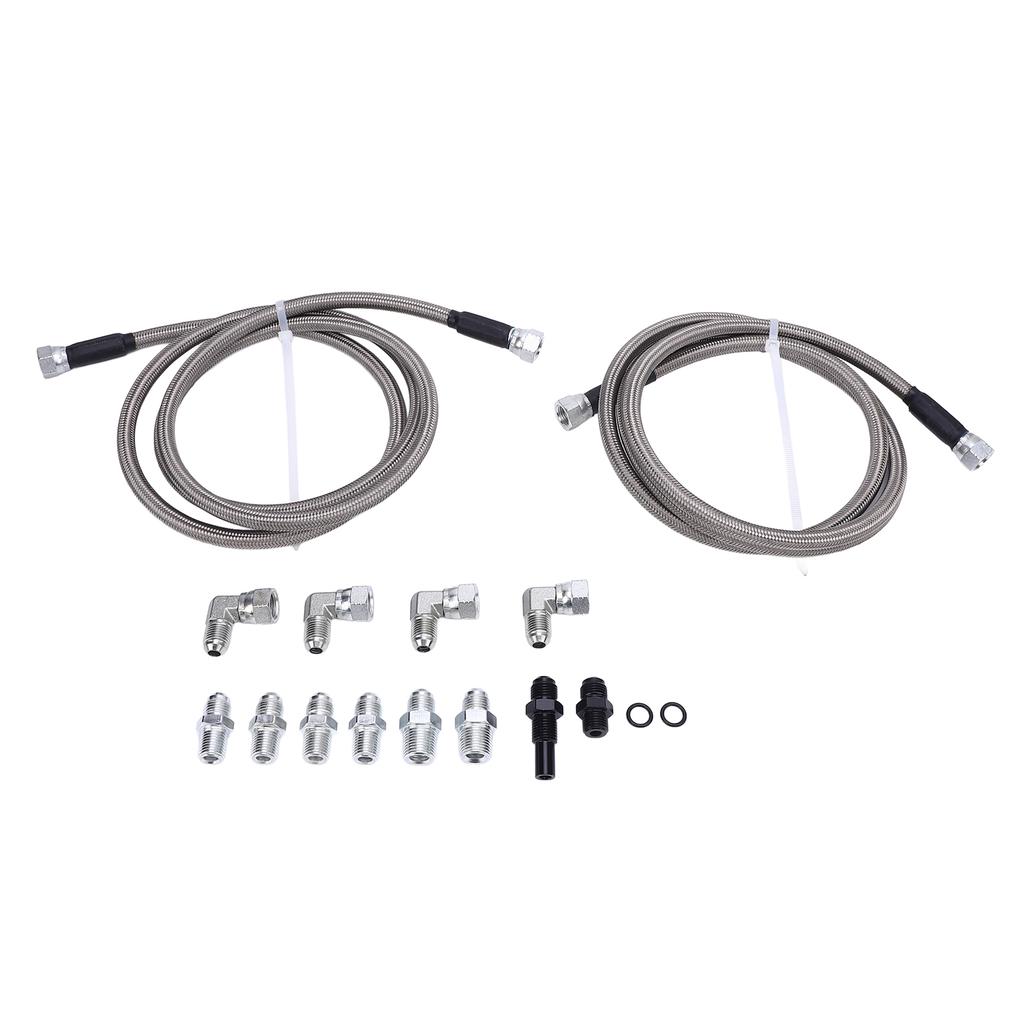 Комплект шлангов маслоохладителя трансмиссионной жидкости 6AN 70 дюймов из нержавеющей стали с PTFE оплеткой, замена для 4L80E TH350 TH400