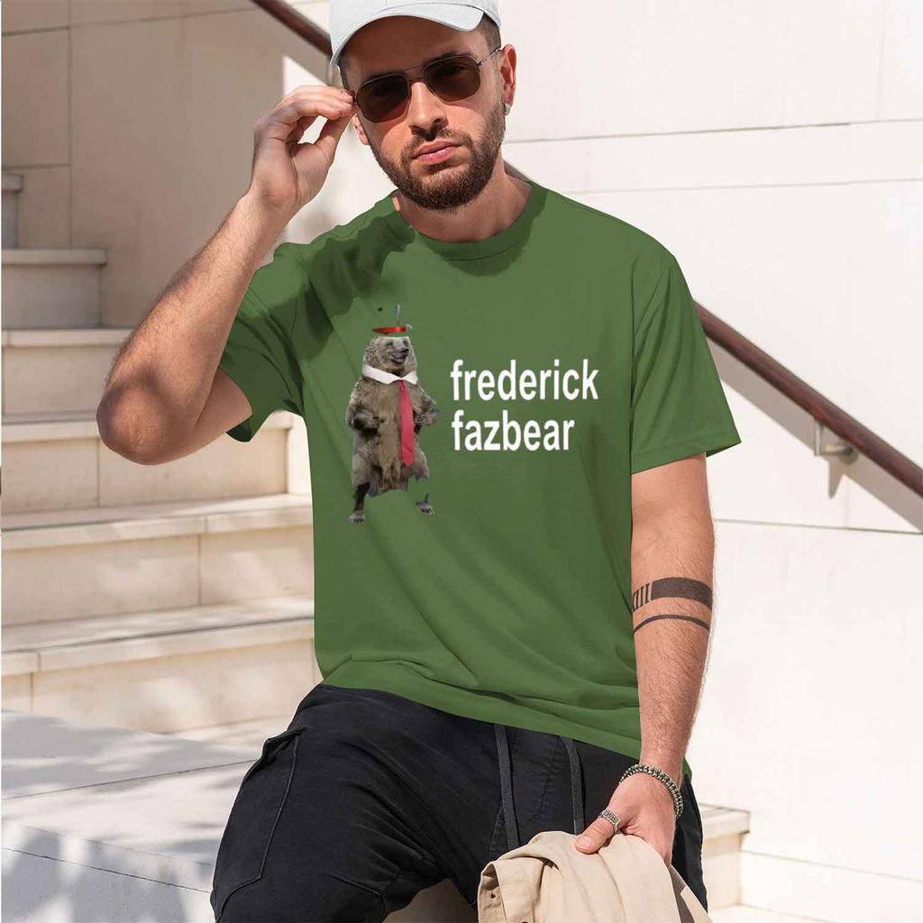 Funny Frede Faz The Fancy Tee Shirt Unisex Unisex Funy Clothing Shirt Pure Short Sve Tshirt Summer 2026 New Model Shortsleeve Crew