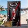 Пляжное полотенце с принтом AC Milan, быстросохнущее, мягкое, портативное, большое, прямоугольное, пляжное покрывало для путешествий, бассейна