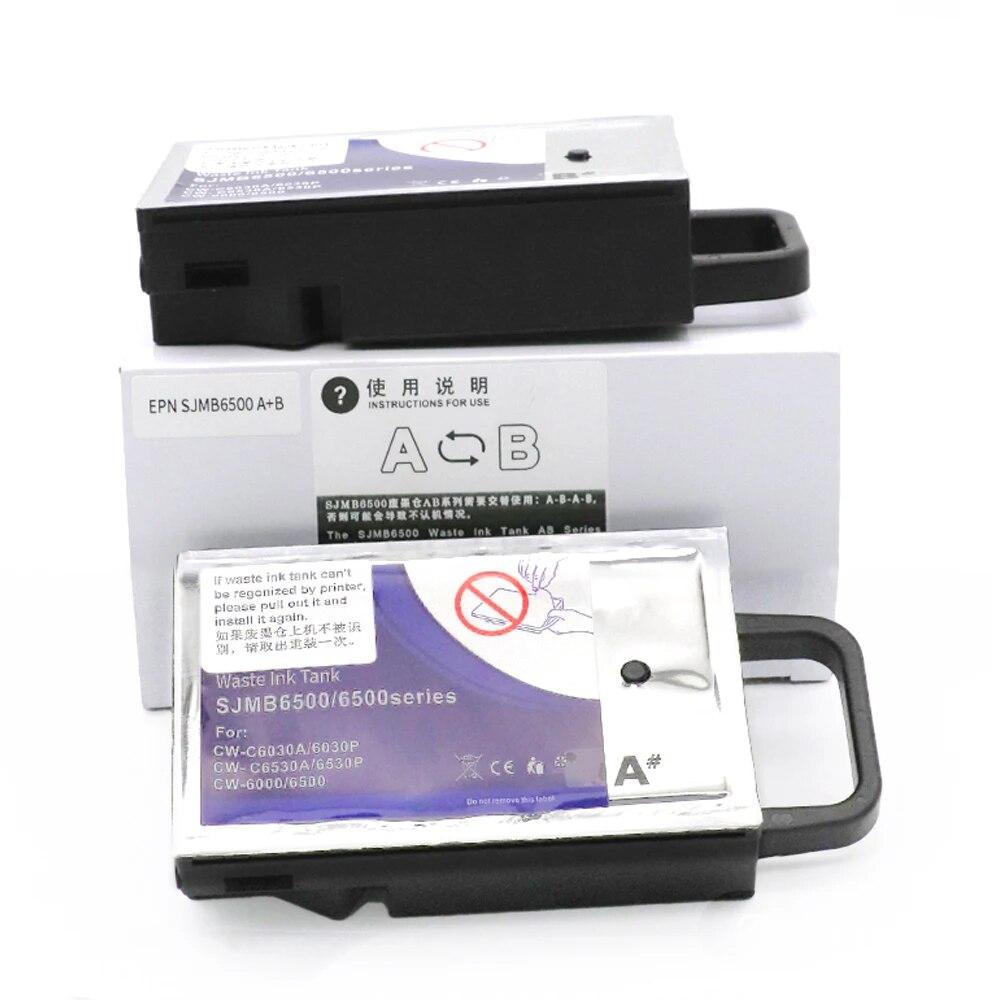 НОВЫЙ SJMB6500 SJMB6000 Ящик для обслуживания принтера EPSON ColorWorks CW-C6030A C6030P C6530A C6530B Резервуар для обслуживания принтера A + Bмодель 1 комплект