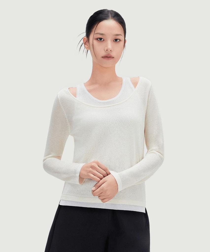 MIXXO Двухцветный многослойный трикотаж Re Kag55Ss_Miwkag70Qt