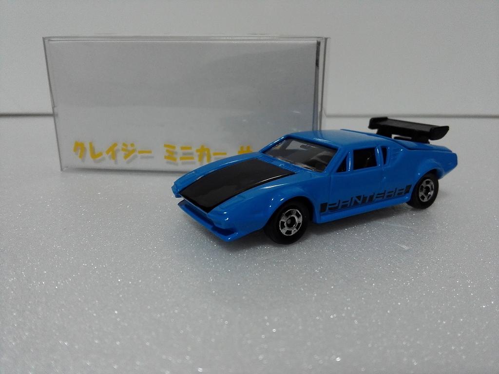 No Box Out of Print Tomica Anniversary II De Tomaso Pantera My Shop with Clear Case CMC Amazon Warehouse Shipping (blue-black)