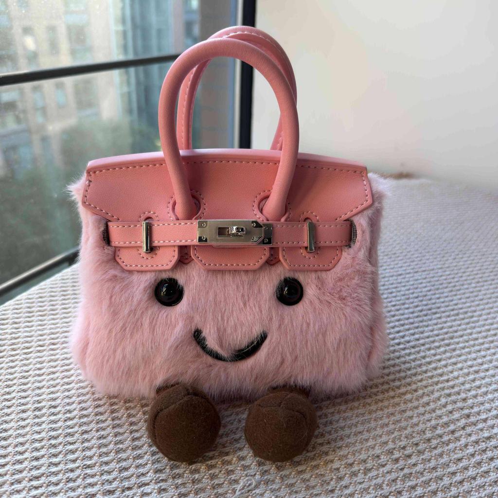 Jllycat Cute Fluffy Platinum Doll Crossbody Elf Handbag