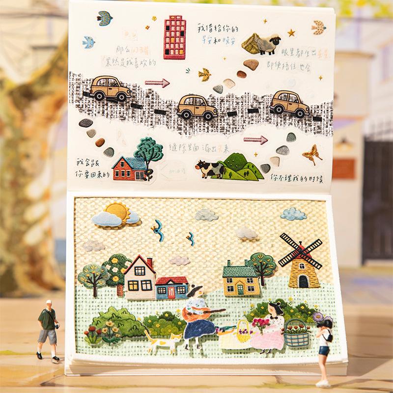 1pcs/1lot Decorative Adhesive Tapes The Journey of the Wind Tapes DIY Paper Scrapbooking Japanese Stickers