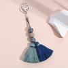 Multicolor Handmade Wood Beads Tassel Bohemian Boho Accessories Key Holder Jewelry Gifts Bag Charm