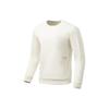 Li-Ning Fitness Series 3D Tailored Solid Color Crew Neck Sweatshirt Men Tops Vanilla-White AWDS007-5