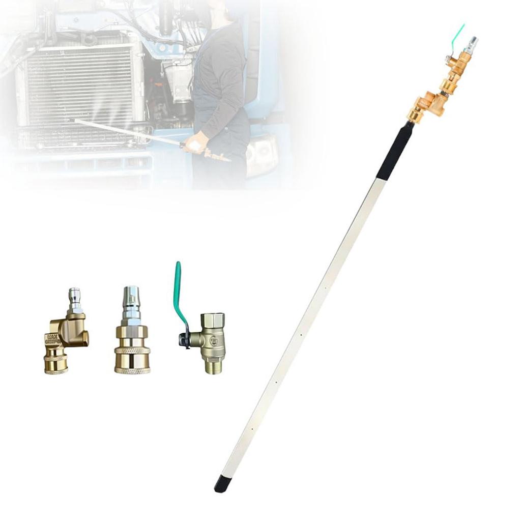 Car Water Tank Non Dismantling Cleaning Tool, Heavy-duty Truck Condenser Radiator Dual-use Blowing Water Tank Cleaning