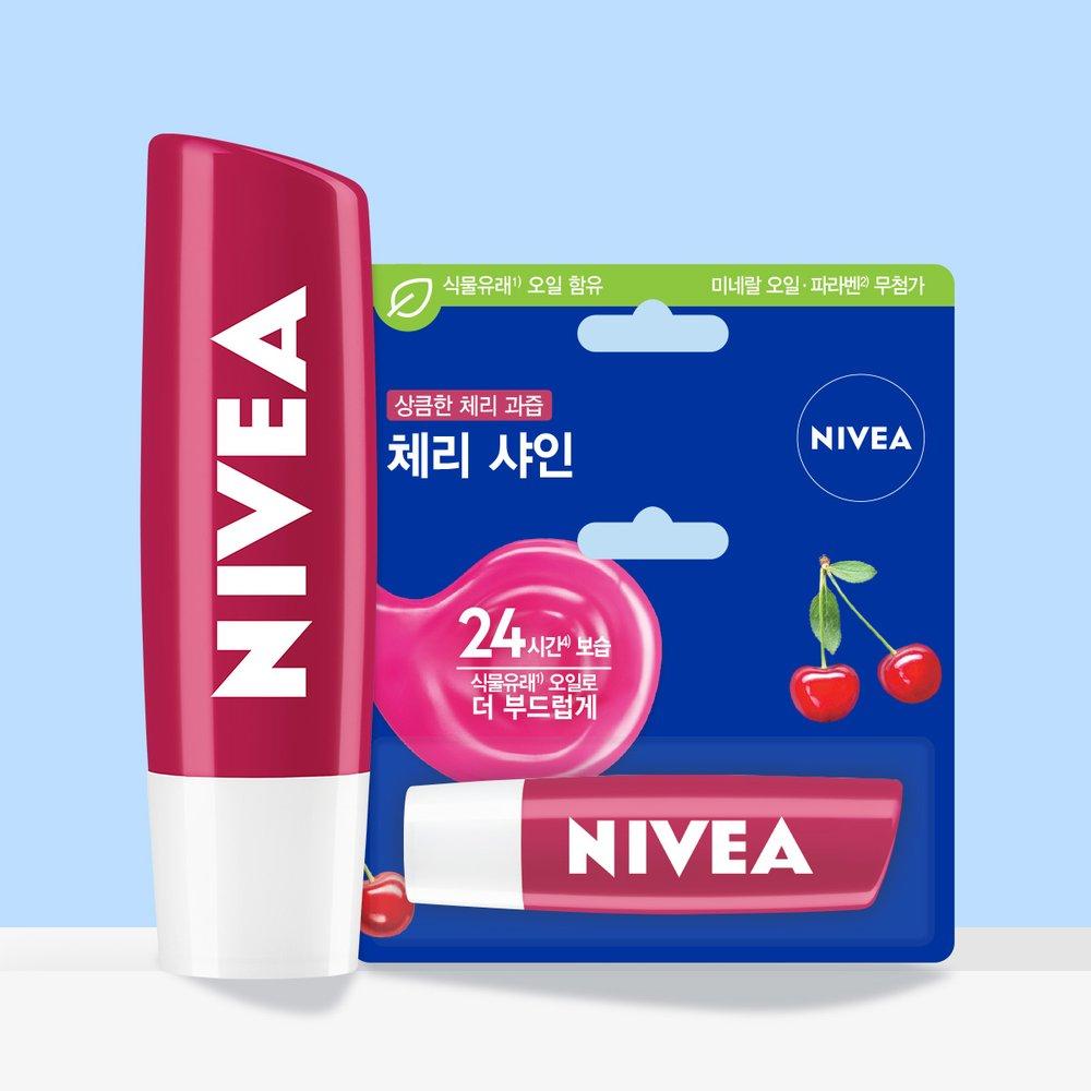 Nivea Уход за губами Fruity Shine Вишня 4,8 г