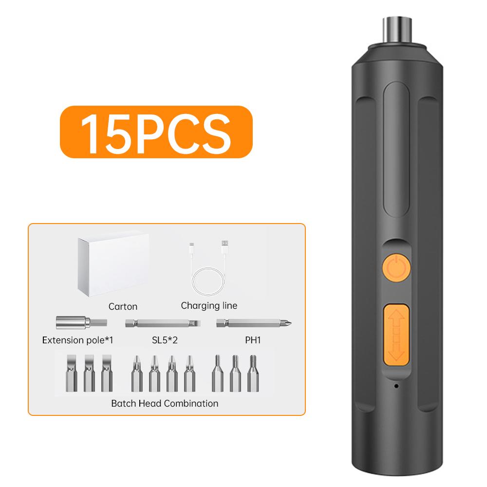 Электрическая отвертка Инструмент для домашнего ремонта Беспроводная электрическая дрель Набор электрических отверток для дома Аккумуляторная электрическая отвертка