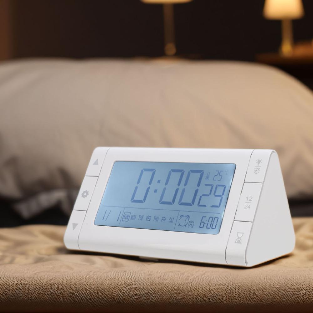 3 Alarm Settings Digital Alarm Clock Battery Operated Electronic Alarm Clock Home Use