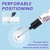 10pcs Long Head Deep Hole Marker Pens, Waterproof Construction Markers for Woodworking, Metal, 20mm Deep Reach Permanent Ink Markers, Quick-Dry