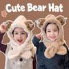 Windproof Winter Baby Hat Thermal One-piece Pullover Hat Soft Kids Hat Hooded Scarf