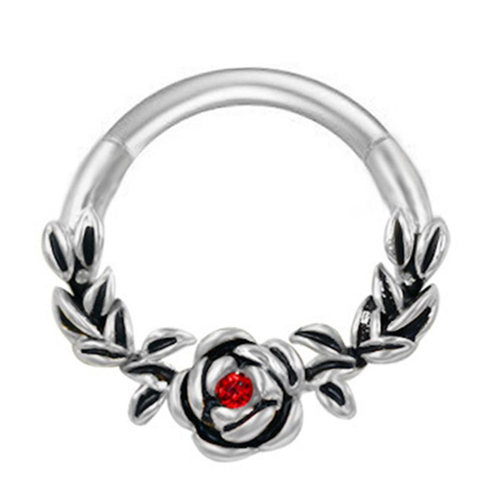 Стильное хрустальное кольцо для носа из нержавеющей стали серебристого цвета, аксессуары для пирсинга тела для вечеринок