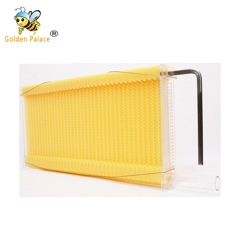 Self-Flowing Honeycomb Frame with Automatic Honey Extraction