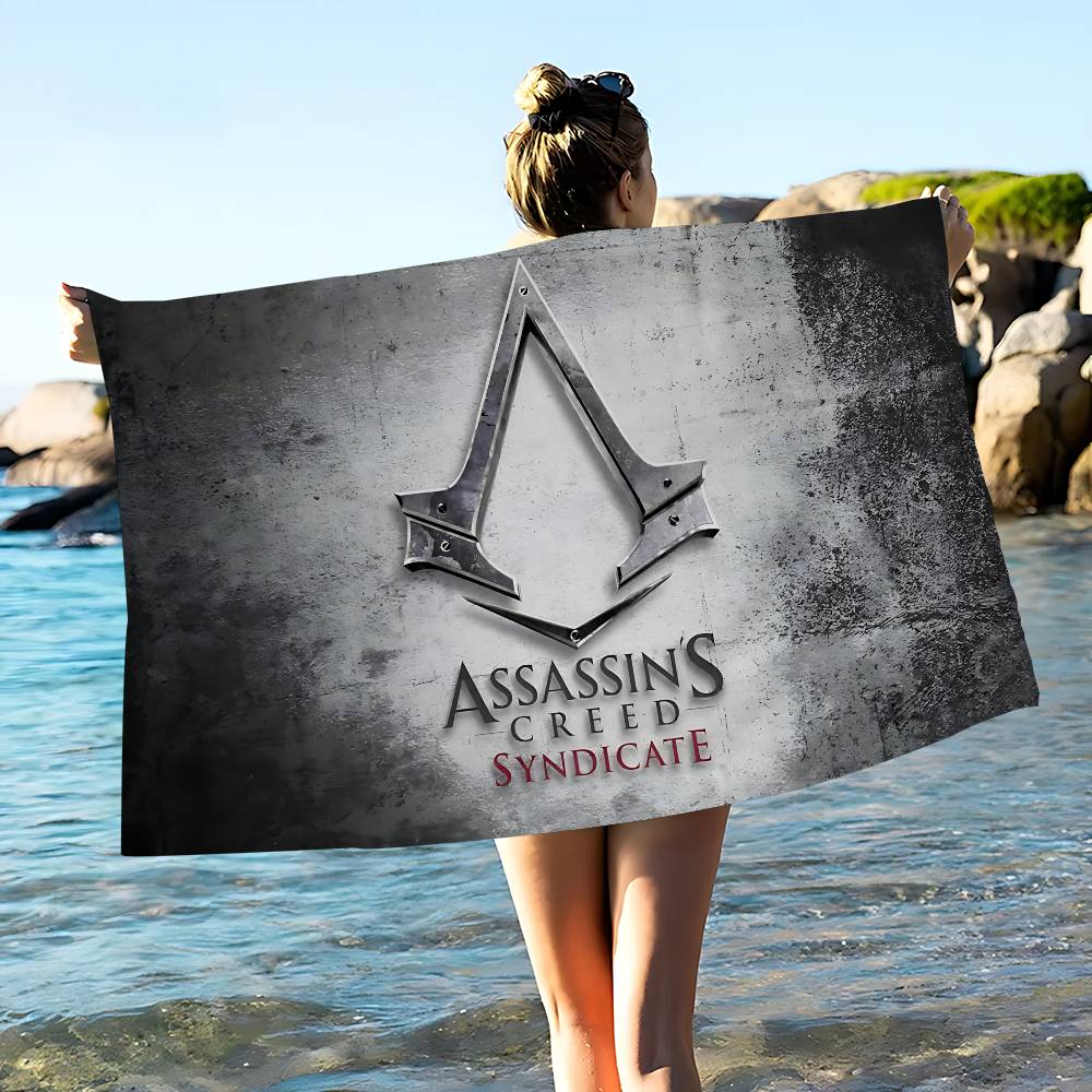 Игра A-Assassins C-Creeds Микрофибровое пляжное полотенце Впитывающее Быстросохнущее Мягкое Для йоги Плавание Курорт Полотенце для альпинизма