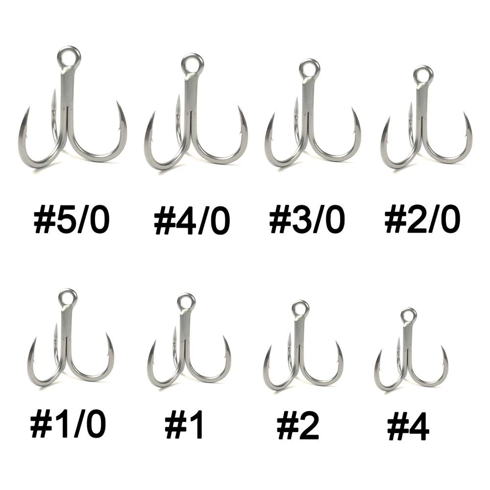 Принадлежности Приманка для соленой воды Тройной якорь Крючки для соленой воды 4X Тройной крючок Рыболовные крючки для морского троллинга
