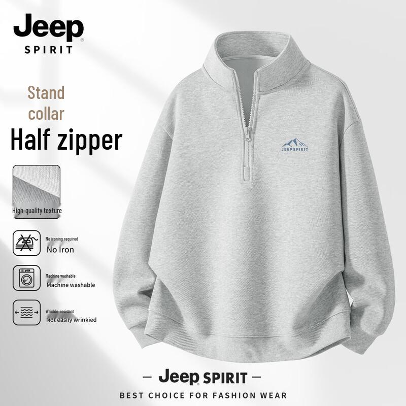 Мужская повседневная толстовка JEEP SPIRIT с молнией на половину