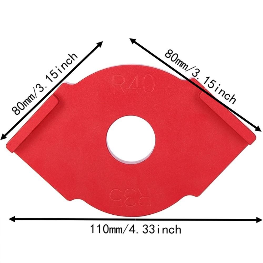 Handheld Design Handheld Edge Trimmer Aluminum Alloy Radius Jig Template  For Woodworking