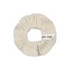 Aube Nuit Soft Knit Ruffle Hair Scrunchie Ivory S