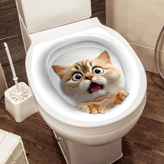 Имитация кошачьего туалета наклейка водонепроницаемая съемная самоклеящаяся ПВХ стена для гостиной ванной комнаты