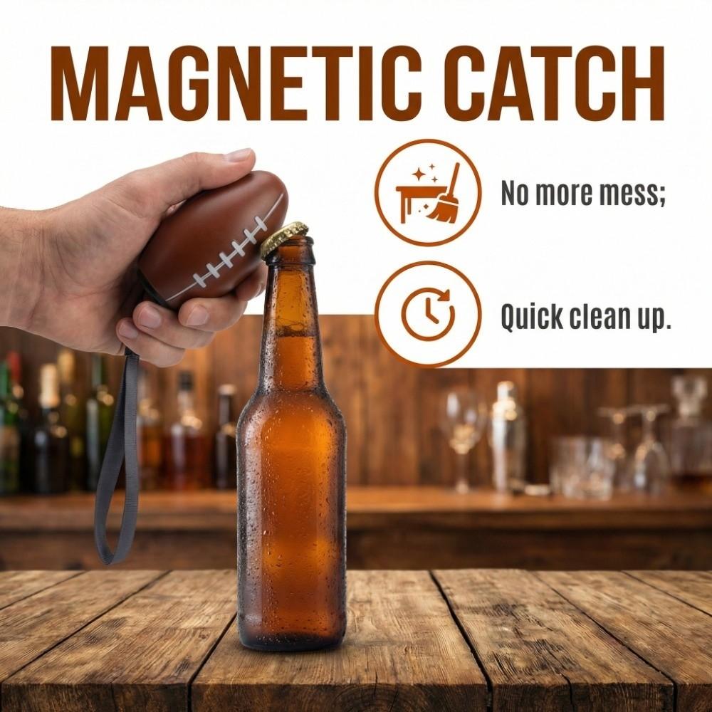 Beer Accessories Beer Bottle Opener Automatic Pressing Can Opener  Watch Soccer Game