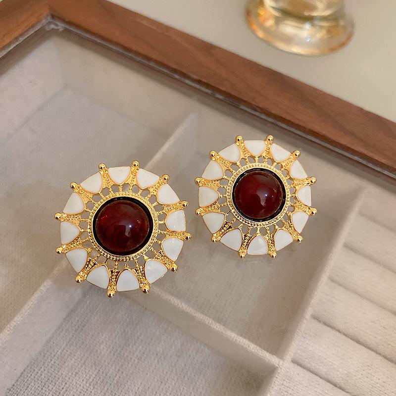 Серьги с каплями масляной живописи, модные ретро-серьги, серьги премиум-класса, подарки