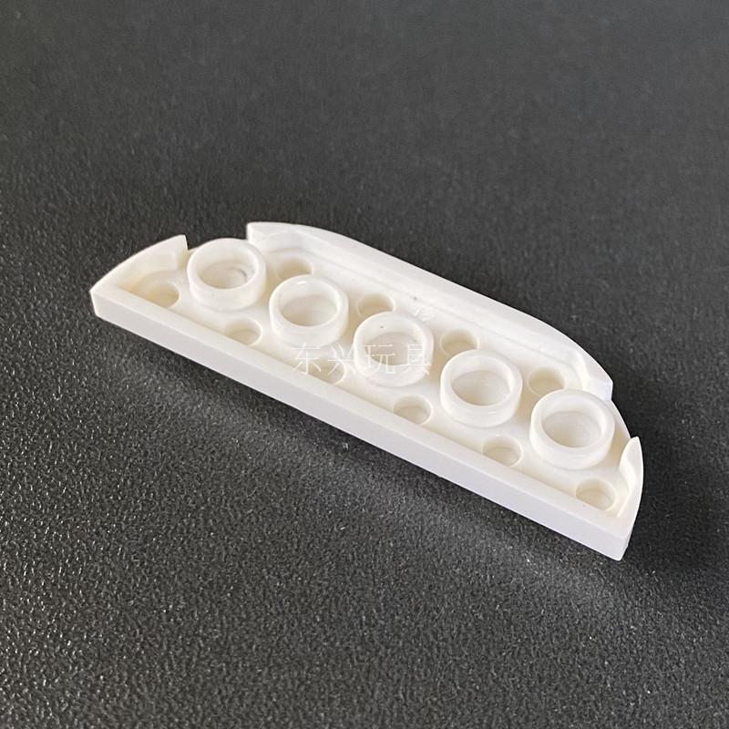 Small Particle Building Block Parts Diy Accessories 18980 2X6 Double Rounded Corner Arc Plate White 6147792