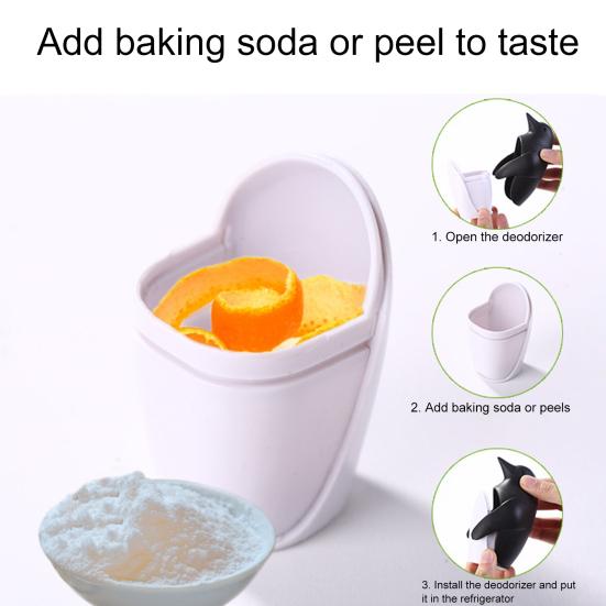 Держатель дезодоранта для холодильника Yousheng, съемный, многофункциональный, с отверстием, в виде пингвина, дезодорант для холодильника, поглотитель запаха для кухни