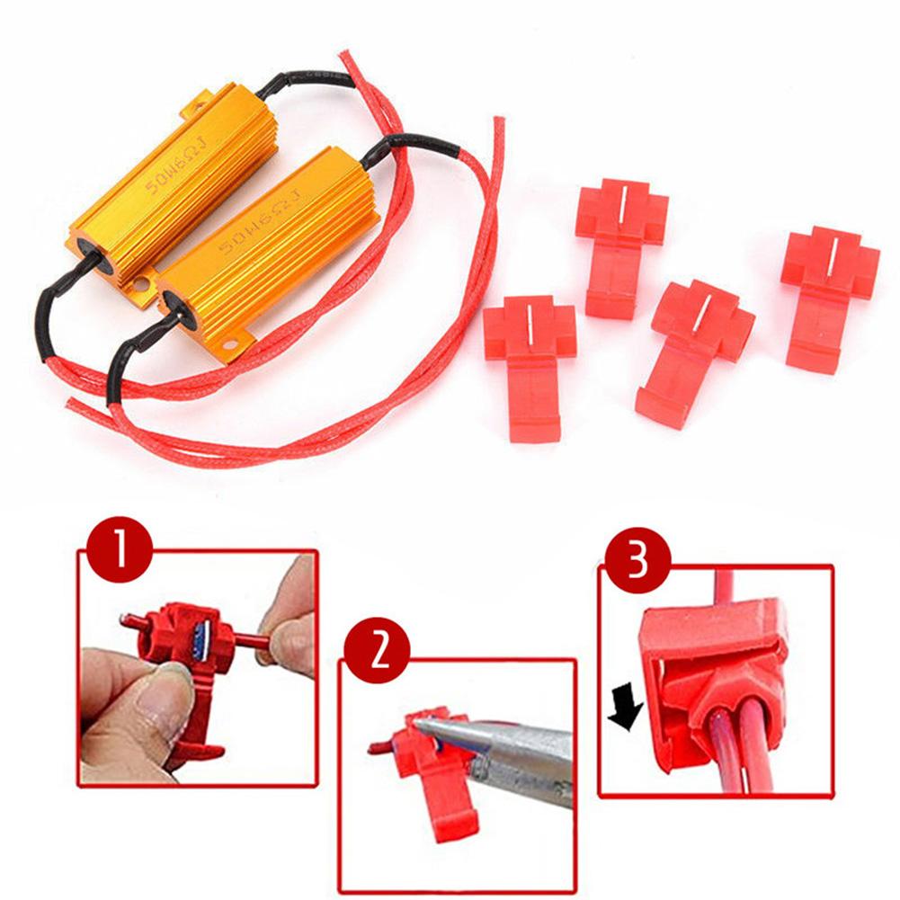 РЯДНЫЕ РЕЗИСТОРЫ 50ВТ 6 ОМ НАГРУЗКА СТОП-СИГНАЛ Прямая установка