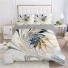 3D Psychedelic Floral Duvet Cover Set Abstract Flower Print Bedding for and Bedroom Decor Includes Duvet Cover and Pillowcases