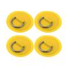 X AUTOHAUX D-Ring Patches PVC Stainless Steel Round D-Ring Pads for Surfboard Inflatable Boat