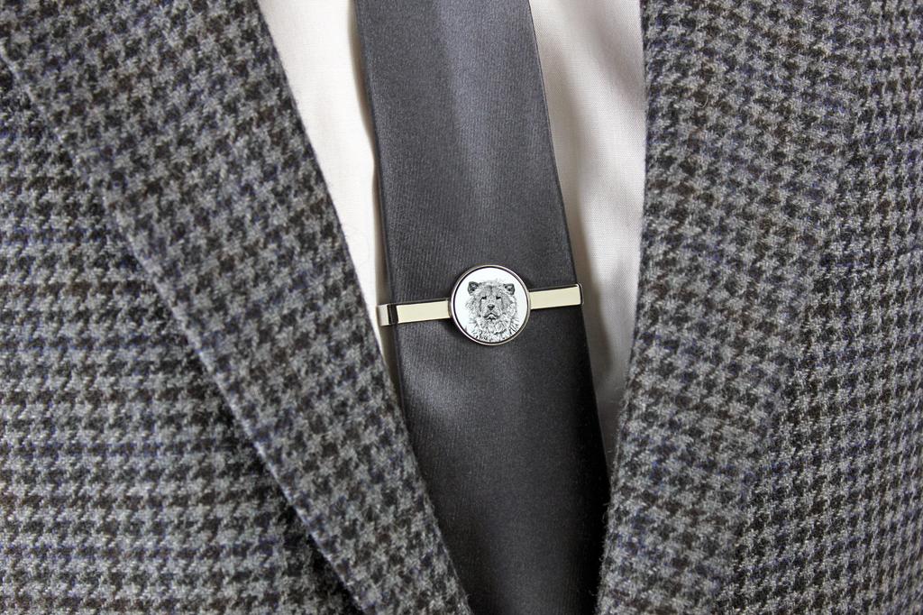 Chow Chow - tie clip with a dog, personalized tie clip, a unique gift for a man from the Art-Dog brand