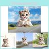 Unique Acrylic Wedding Tiger Charm For Fun Car Rearview Mirror Accessory