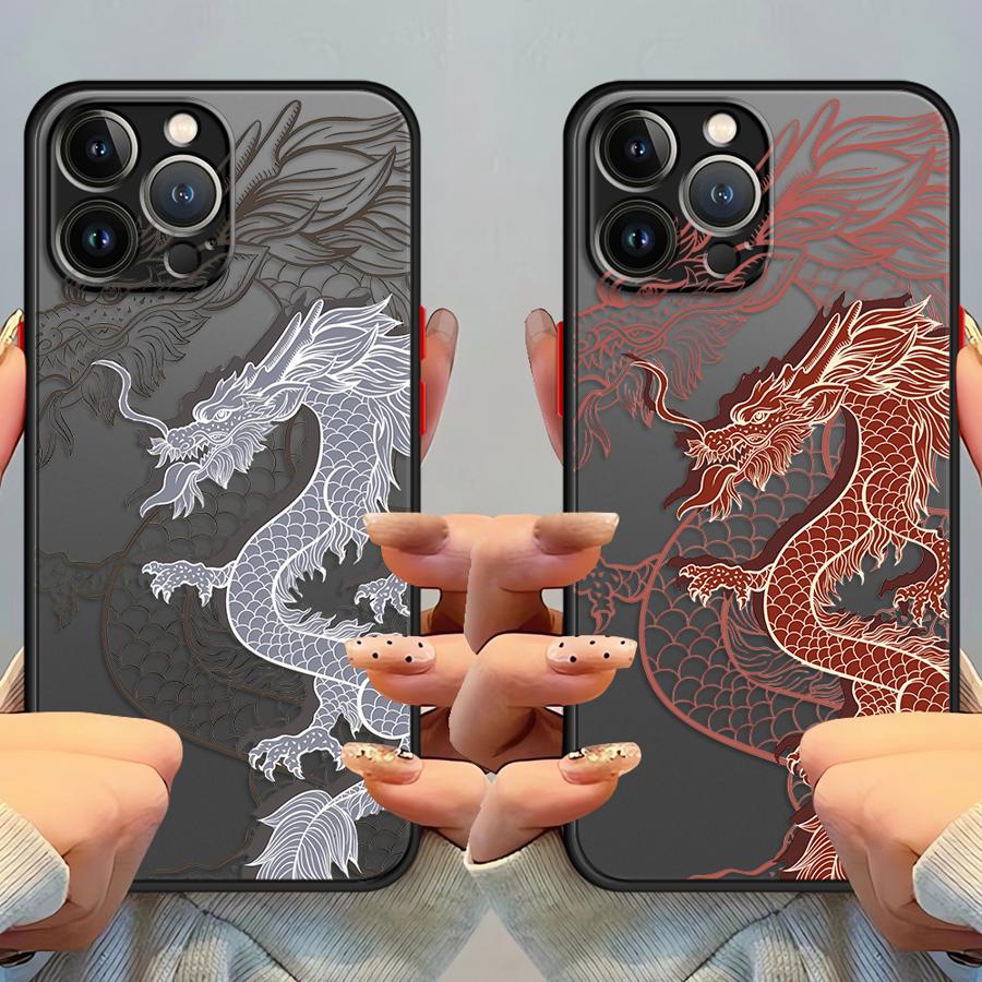 Чехол "Восточный Дракон" для iPhone 17 Pro Max 11 14 7 8 SE XS XR Air 12 13 Mini 15 16 Plus Funda Задняя крышка телефона