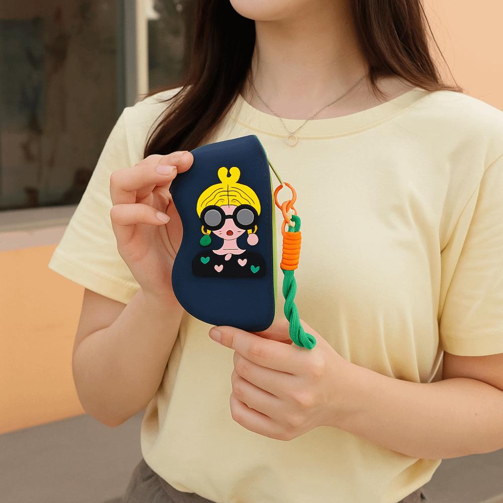 Waterproof Silicone Glasses Bag Dustproof Small Items Bag Simple Silicone Eyeglasses Case Female