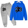 23 Basketball Hoodie Sports Hoodie  Spring Autumn Children Hoodie+Pants 2-Piece Set Teen Cute 4-14Y Boys Kids Girls Hoodie Suits