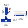 Комплект для пылесоса для бассейна EU/US Plug, щетка для чистки бассейна с ручкой, дезинфекционная всасывающая головка, фильтр для бассейна